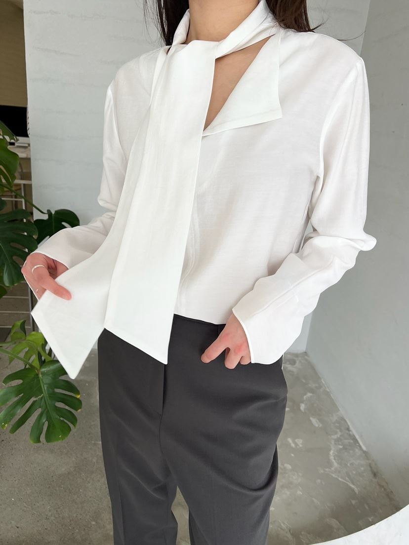 URBANE cloth韓國直郵女裝新品休閑時尚26春夏襯衫蕾絲衫系帶URBANE cloth襯衫/蕾絲衫