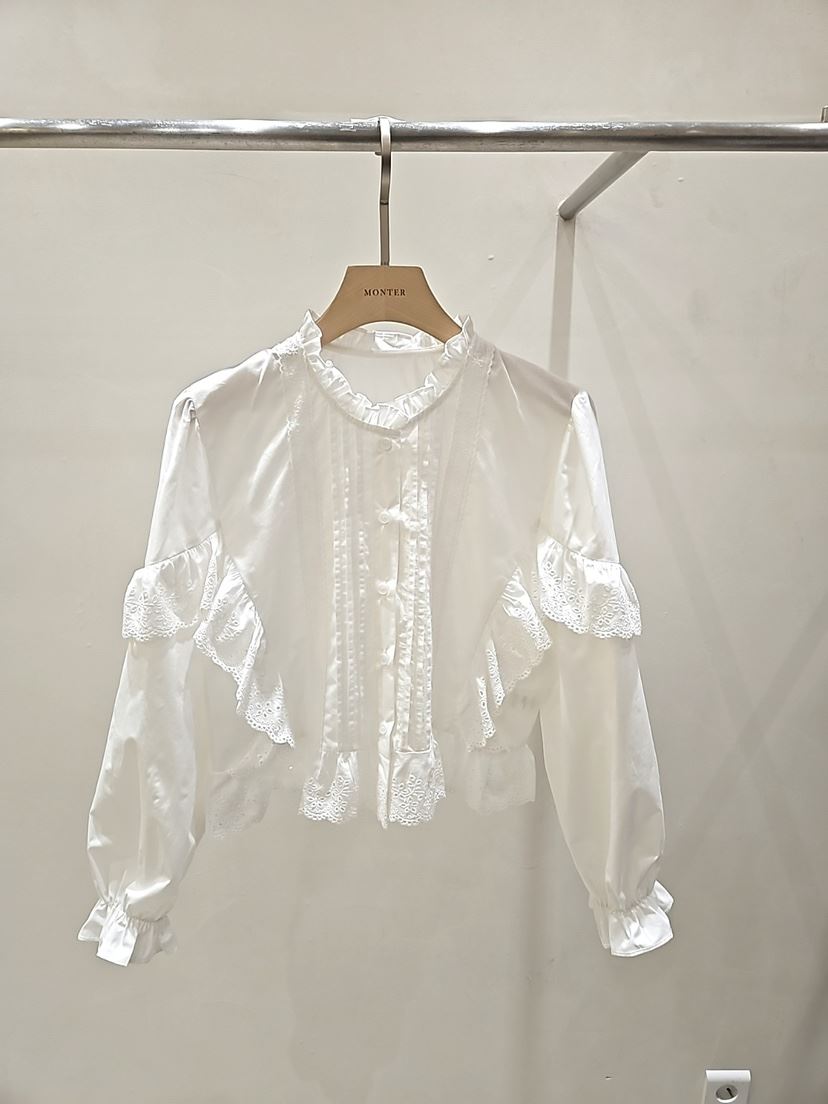 MONTER韓國直郵女士新品職業26春夏推薦休閑真品襯衫蕾絲衫MONTER襯衫/蕾絲衫