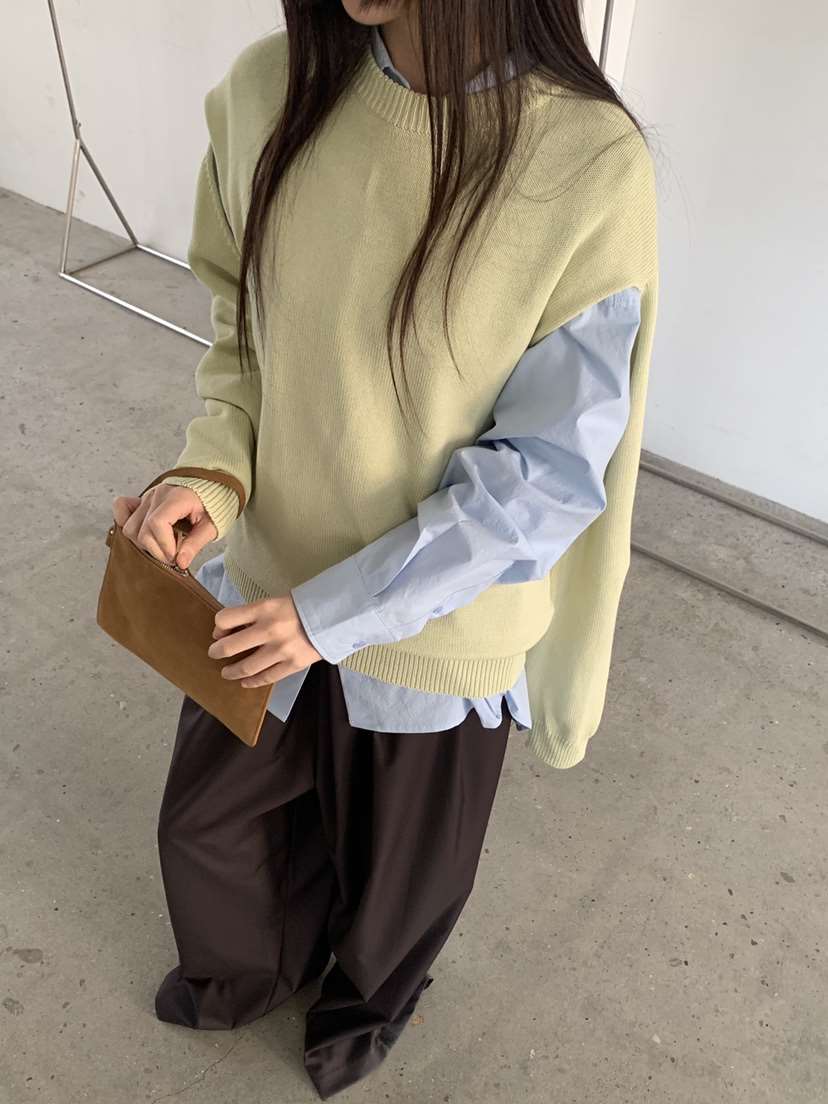 LOGARDEN韓國直郵女士新品職業休閑真品26春夏針織衫不含內搭LO GARDEN針織衫