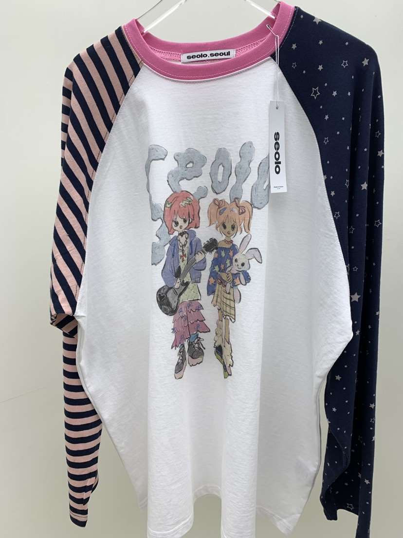 SEOLO東大門直郵女裝新款職業熱賣人氣休閑26春夏長袖T恤Seolo seoul長袖T恤