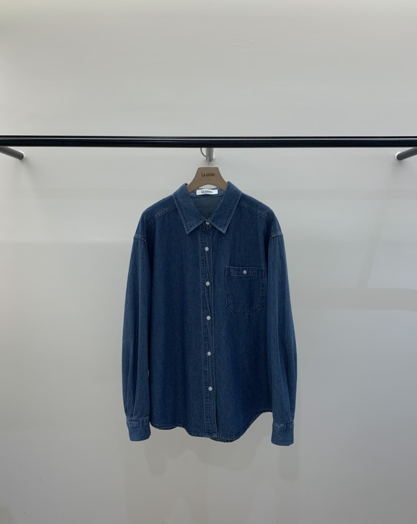 LA CREME韓國代購女士新品職業26春夏熱賣襯衫蕾絲衫口袋LA CREME襯衫/蕾絲衫