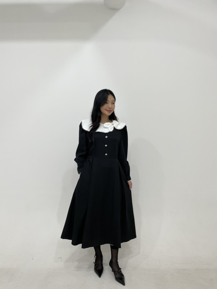 NAPKIN韓國代購女士新品26春夏休閑真品推薦人氣職業連衣裙NAPKIN連衣裙