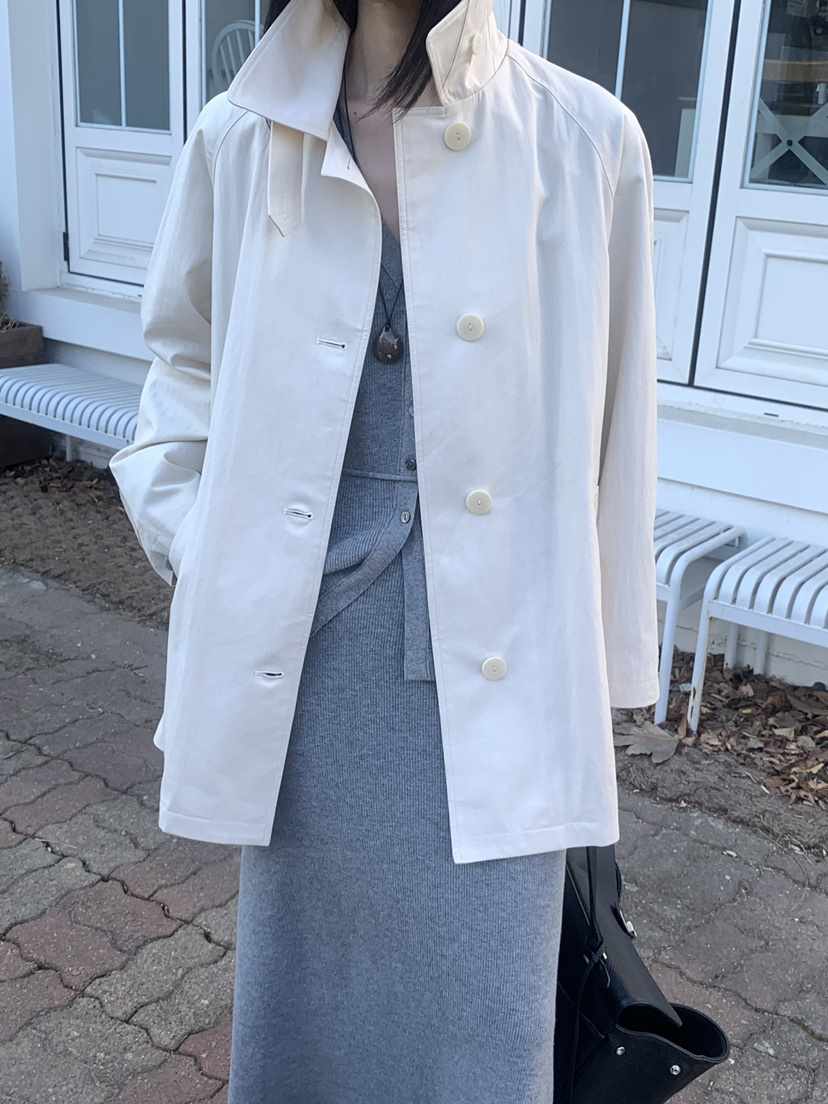 SORBET/FLAT WHITE韓國直郵女裝新款時尚長款風衣含腰帶SORBET/FLAT WHITE長款風衣