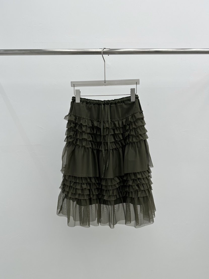 SEARE/PRETZEL韓國代購女士新款26春夏半身裙中短裙雪紡SEARE/PRETZEL半身裙/中短裙