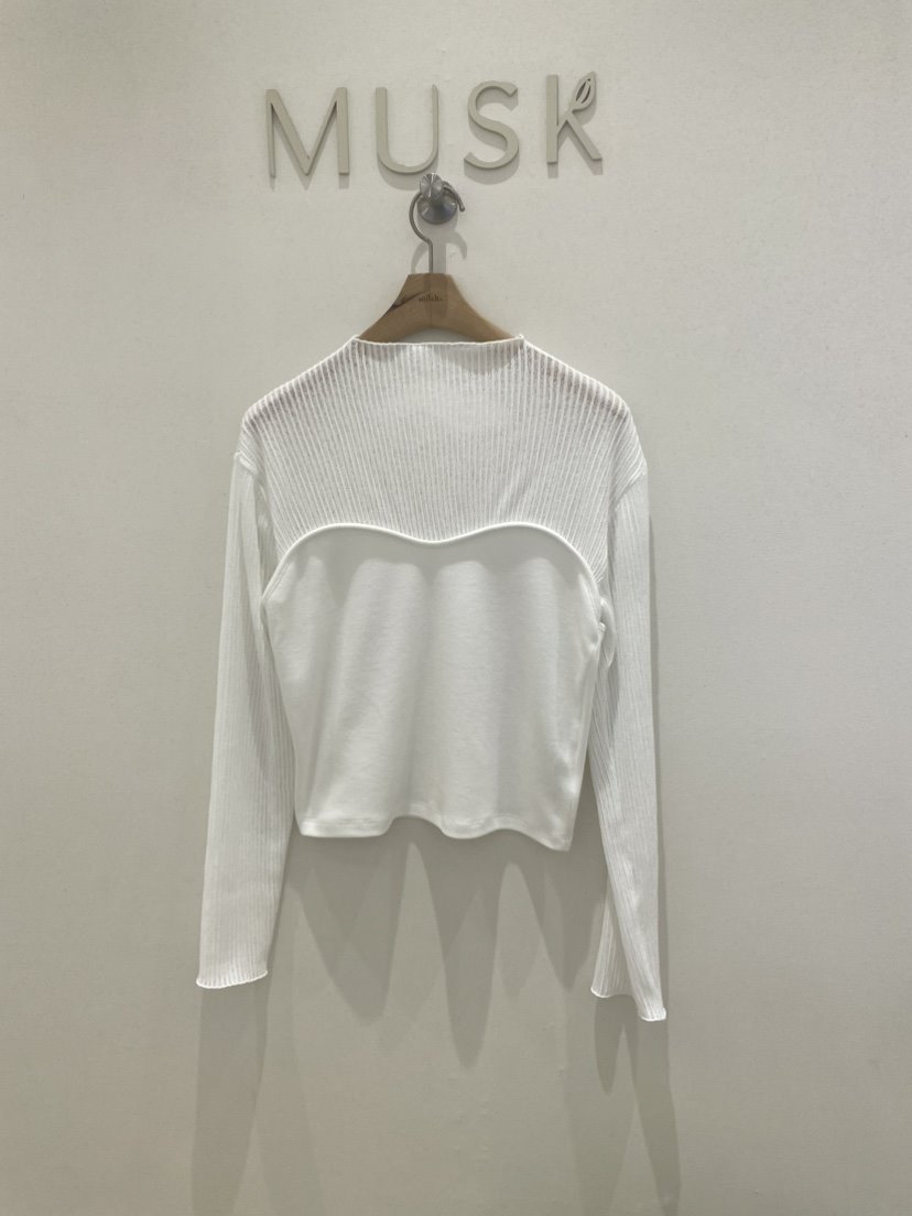 MUSK韓國代購女士新品真品休閑熱賣時尚26春夏長袖T恤透明MUSK長袖T恤