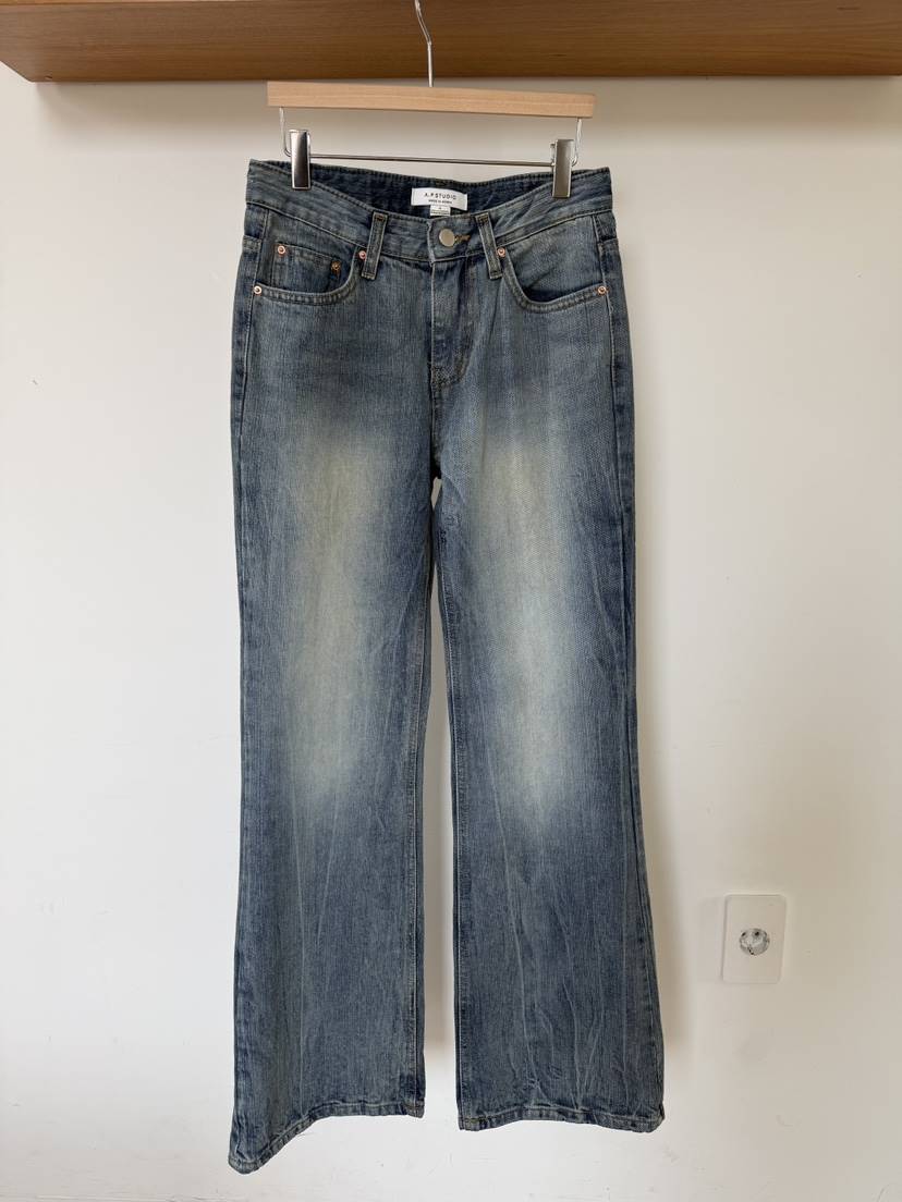 A P-STUDIO韓國直郵女士新款26春夏人氣推薦牛仔褲喇叭A P-STUDIO牛仔褲