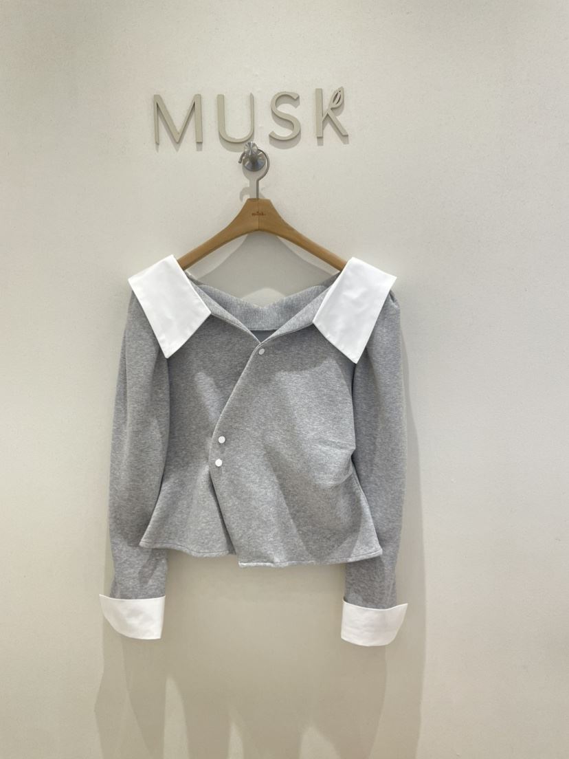 MUSK韓國直郵女士新品職業休閑人氣真品時尚熱賣襯衫蕾絲衫MUSK襯衫/蕾絲衫