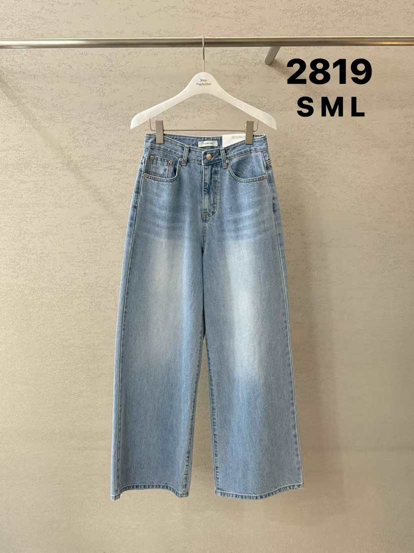 PLAYBUTTON-P東大門直郵女士新品人氣職業時尚熱賣牛仔褲PLAYBUTTON牛仔褲
