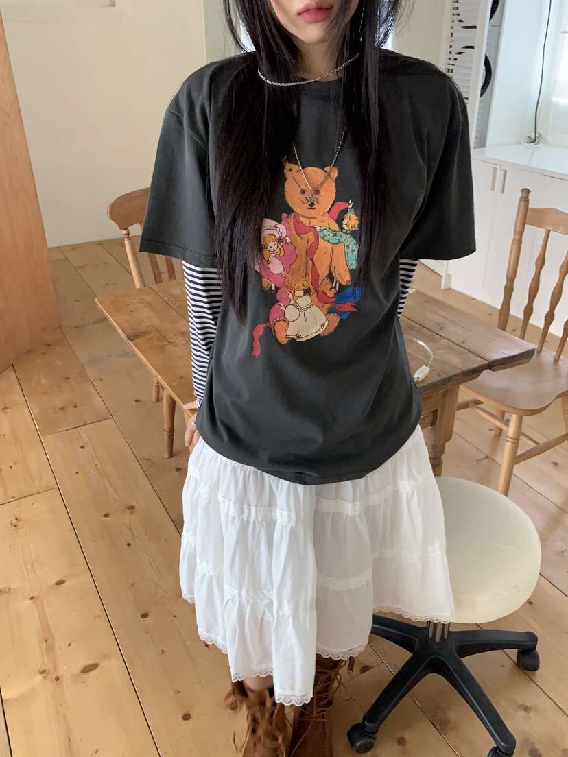 SUNDER MARKET韓國直郵女裝新款時尚26春夏推薦T恤不含內搭SUNDER MARKETT恤