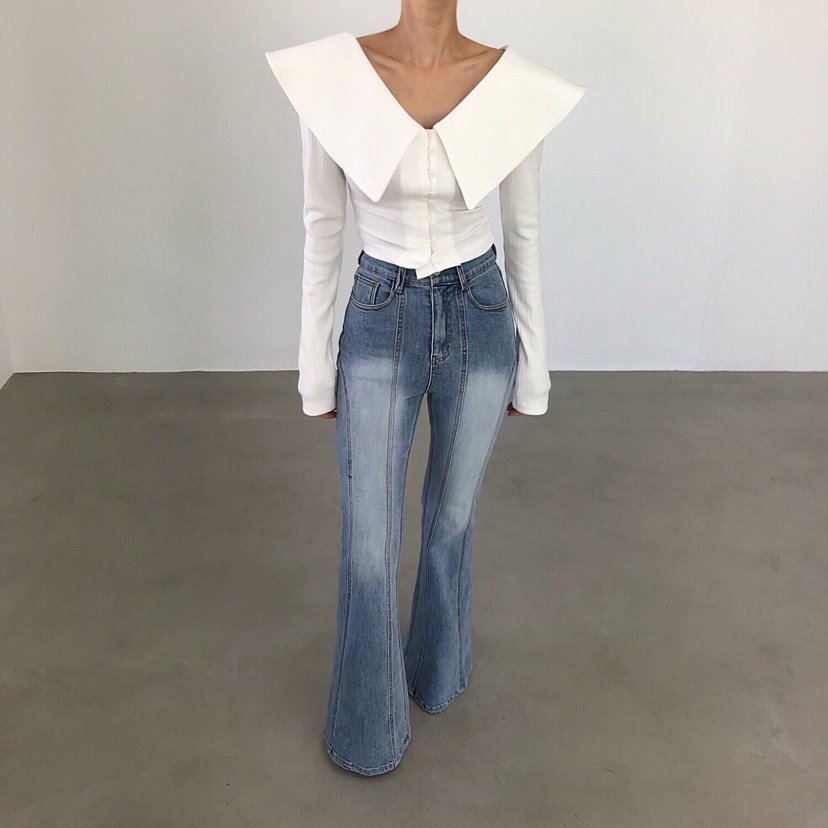 2TWO MOON東大門實拍女士新款職業休閑真品推薦人氣牛仔褲2TWO MOON牛仔褲