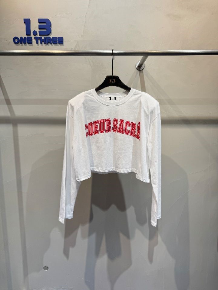 1.3韓國代購女士新品真品熱賣推薦人氣26春夏休閑長袖T恤1.3長袖T恤