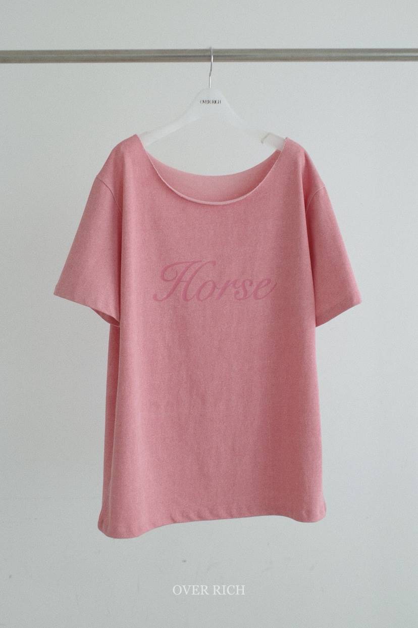 OVER RICH東大門代購女裝新品熱賣人氣時尚休閑職業真品T恤OVER RICHT恤