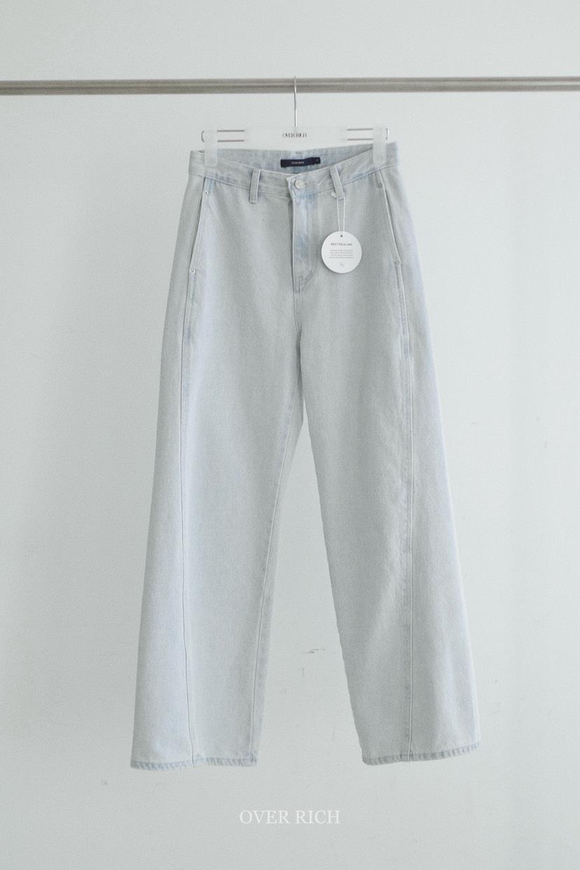 OVER RICH韓國直郵女士新品真品熱賣人氣休閑牛仔褲口袋OVER RICH牛仔褲