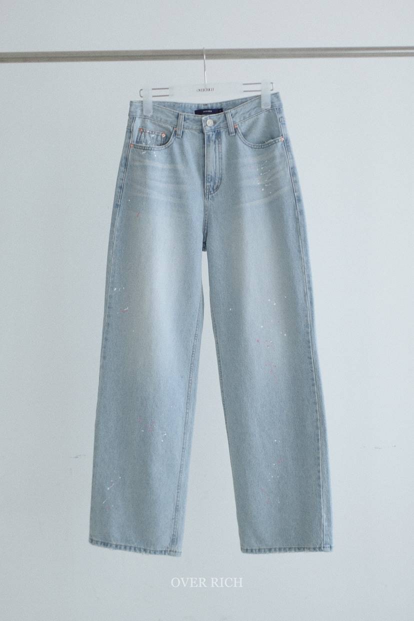 OVER RICH韓國直郵女裝新品推薦休閑真品時尚熱賣牛仔褲OVER RICH牛仔褲