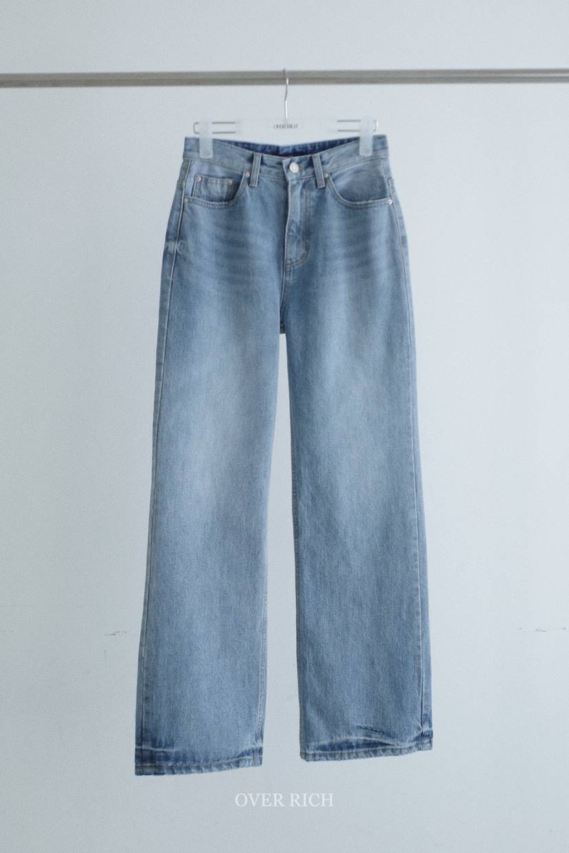 OVER RICH韓國代購女裝新款26春夏真品推薦熱賣時尚牛仔褲OVER RICH牛仔褲