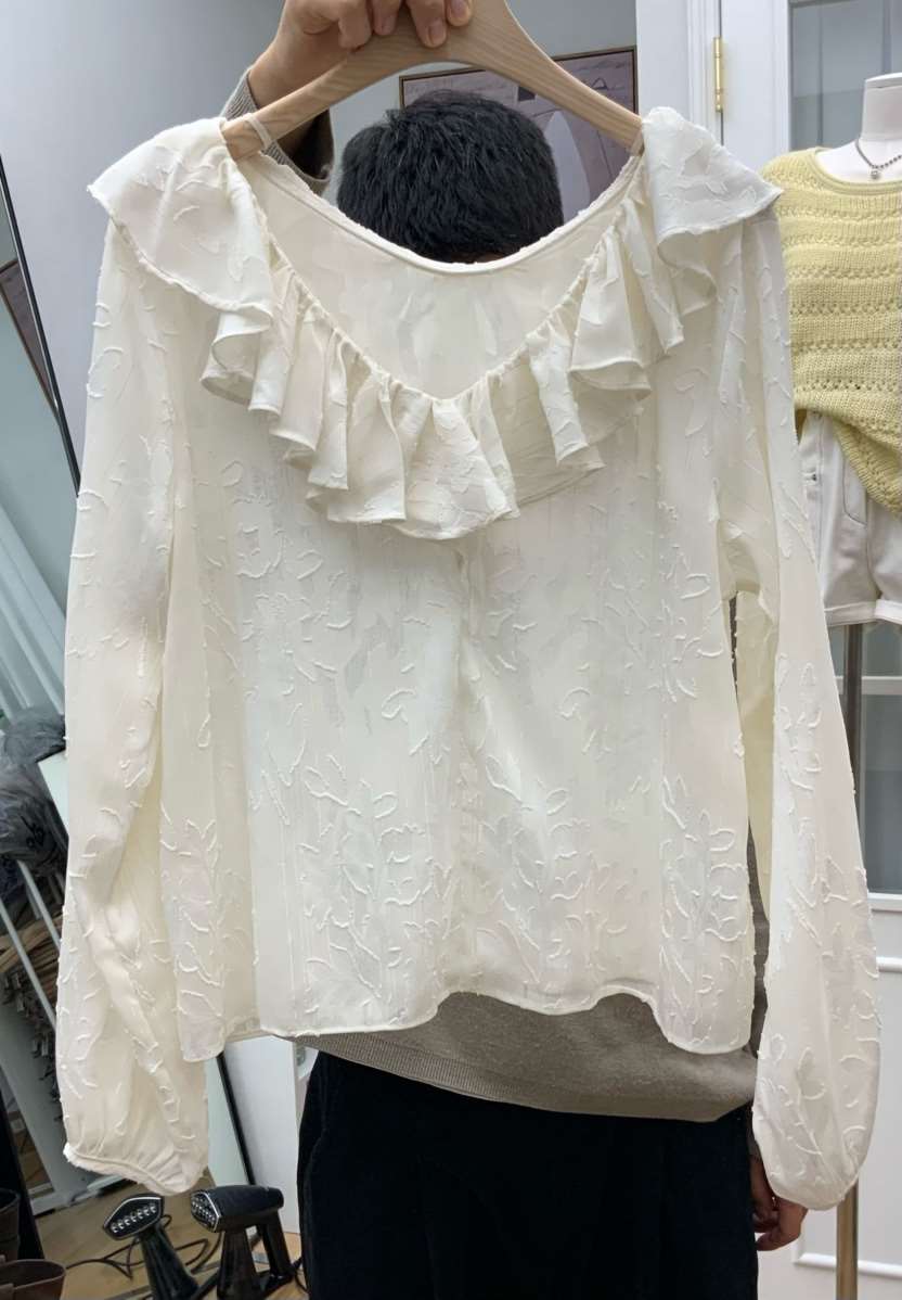 RE:FRESH-L韓國代購女裝新品人氣26春夏休閑熱賣襯衫蕾絲衫RE:FRESH襯衫/蕾絲衫