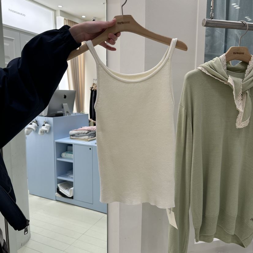 OURMOMENT韓國直郵女士新款休閑職業真品26春夏時尚吊帶背心OURMOMENT吊帶/背心