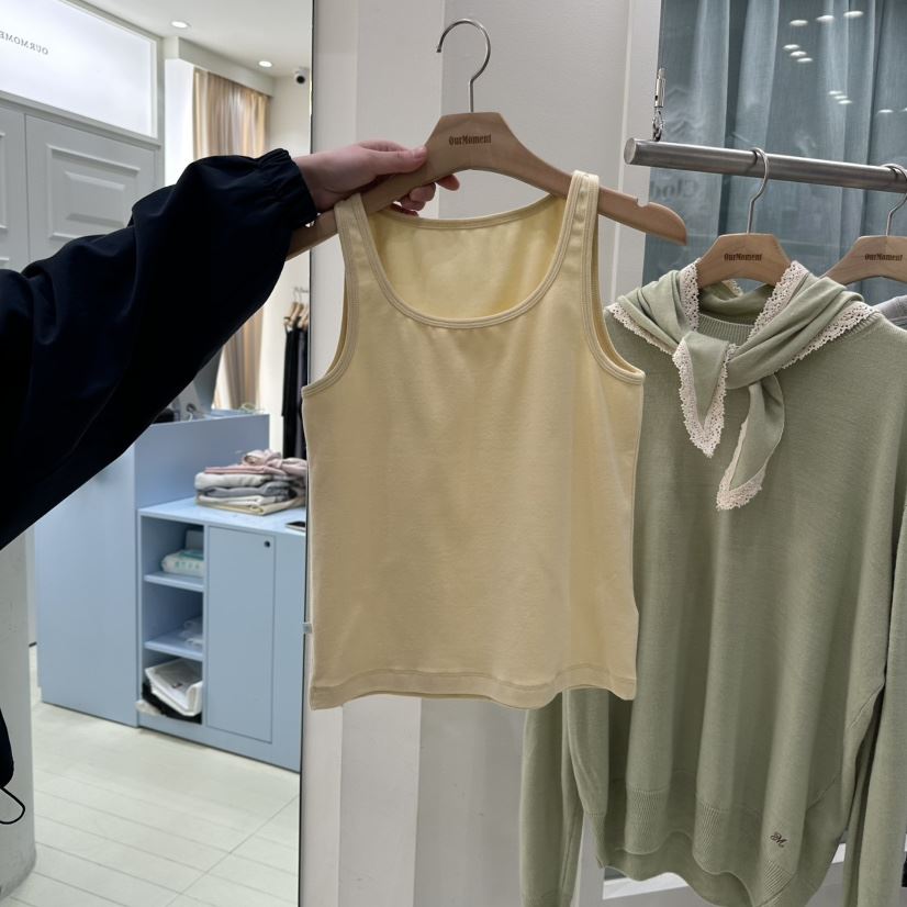 OURMOMENT韓國代購女士新款時尚26春夏職業真品人氣吊帶背心OURMOMENT吊帶/背心