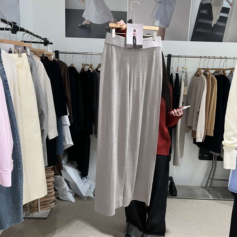 LMT（SAND LIMITED）東大門實拍女士新款休閑休閑褲條紋LMT/THE SAND/THE BEIGES_FLOW休閑褲