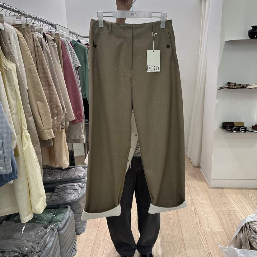 REIRAI韓國直郵女士新品熱賣真品推薦人氣休閑褲不含腰帶Reirai休閑褲