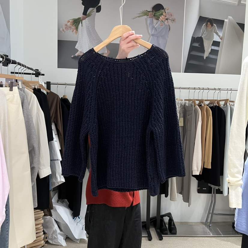 LMT（SAND LIMITED）東大門直郵女士新款人氣針織衫寬松LMT/THE SAND/THE BEIGES_FLOW針織衫