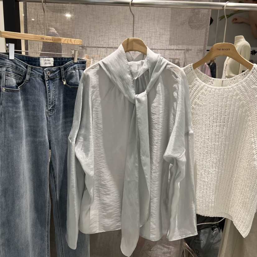 LMT（SAND LIMITED）東大門實拍女士新款人氣襯衫蕾絲衫LMT/THE SAND/THE BEIGES_FLOW襯衫/蕾絲衫