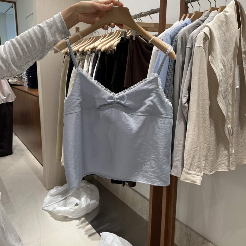 ANDMORE BUTTON韓國直郵女士新款職業休閑熱賣推薦吊帶背心ANDMORE BUTTON吊帶/背心