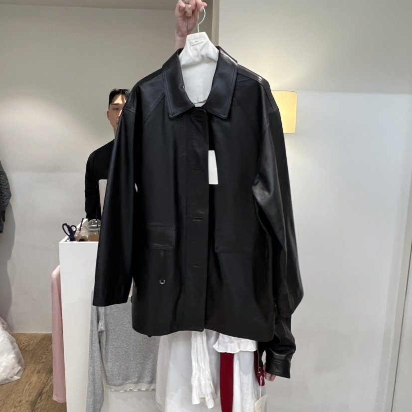 JINSIM東大門直郵女裝新款人氣推薦26春夏職業熱賣皮衣皮革JINSIM皮衣