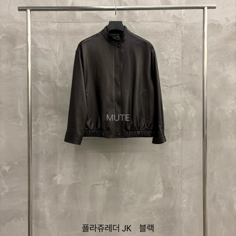 MUTE-P東大門代購女士新品人氣推薦休閑職業26春夏皮衣皮革MUTE皮衣