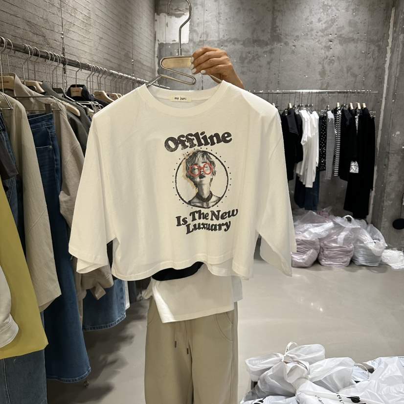 JUNI韓國代購女士新品休閑人氣真品推薦職業熱賣26春夏T恤my juniT恤