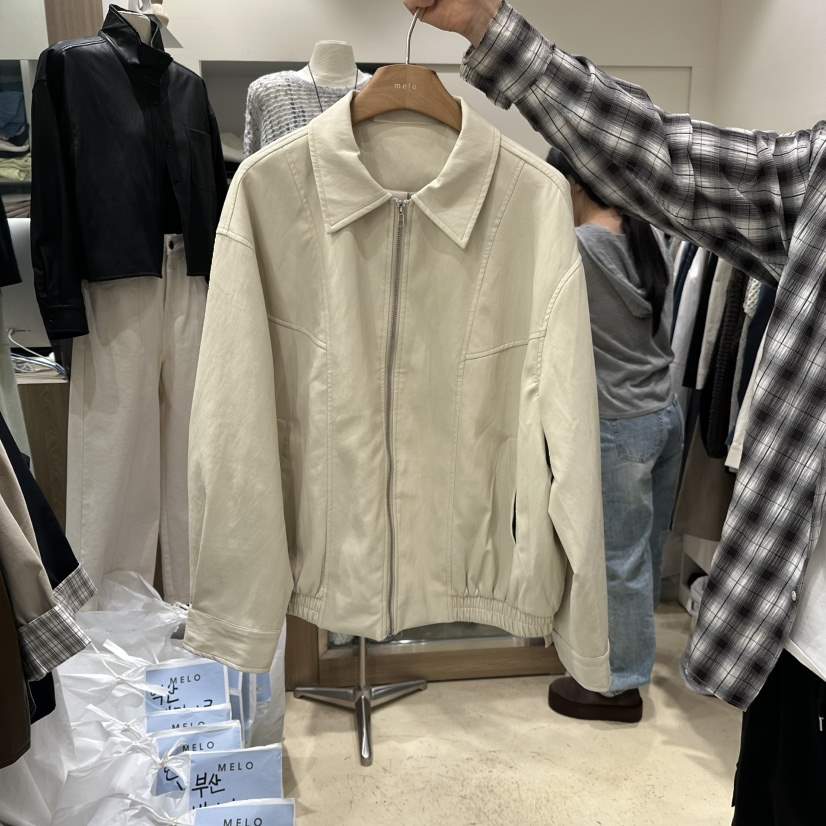 MELO東大門實拍女裝新款人氣推薦真品休閑26春夏夾克植物皮革MELO夾克