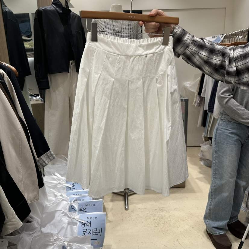 MELO東大門直郵女裝新款真品時尚26春夏半身裙中短裙褶裙MELO半身裙/中短裙