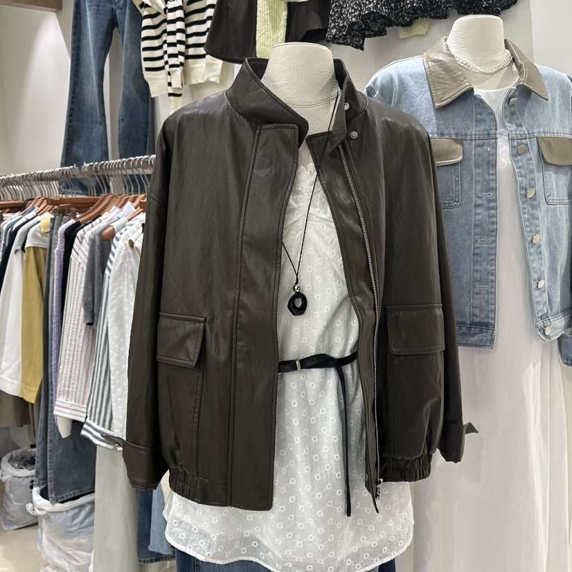 MELO東大門直郵女裝新品人氣推薦真品熱賣26春夏夾克皮革MELO夾克