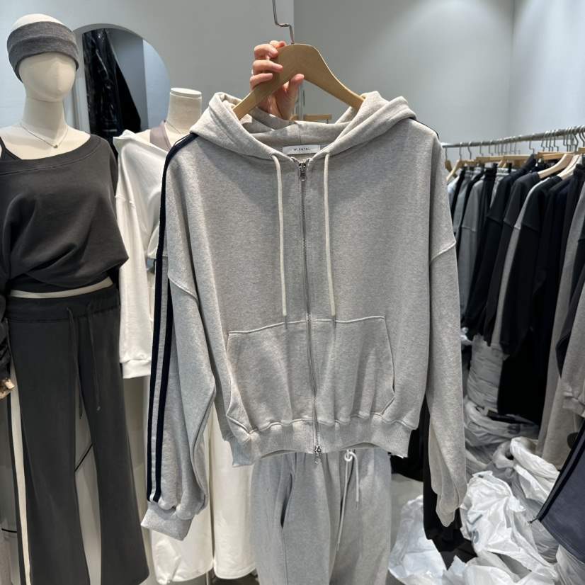 W.FATAL韓國直郵女裝新品推薦26春夏真品夾克連帽拉鏈衫W.FATAL夾克