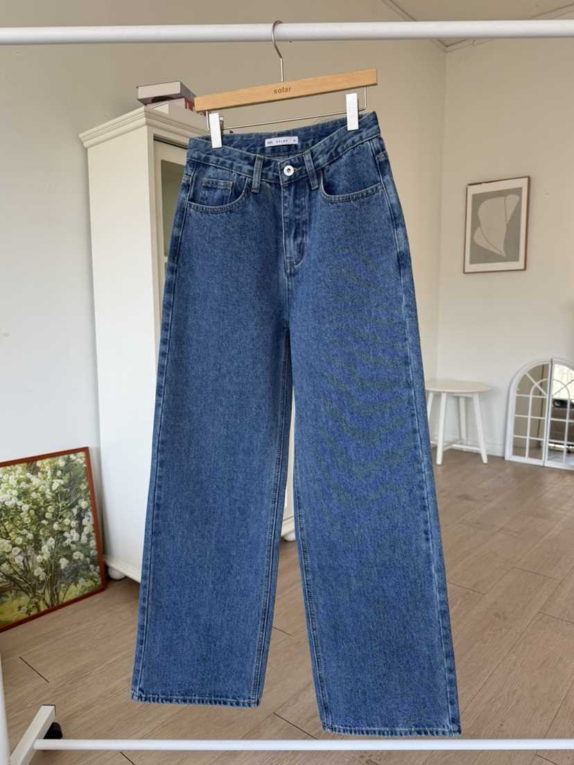 SOLAR東大門實拍女裝新品26春夏人氣真品休閑熱賣職業牛仔褲SOLAR牛仔褲