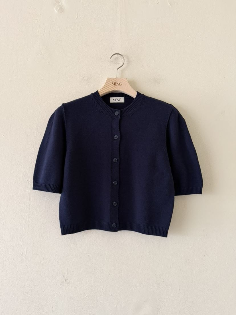 MENG東大門代購女士新品職業熱賣真品推薦針織衫泡泡袖開衫MENG針織衫