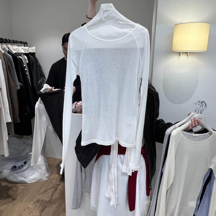 JINSIM韓國直郵女士新款真品26春夏熱賣休閑推薦職業長袖T恤JINSIM長袖T恤