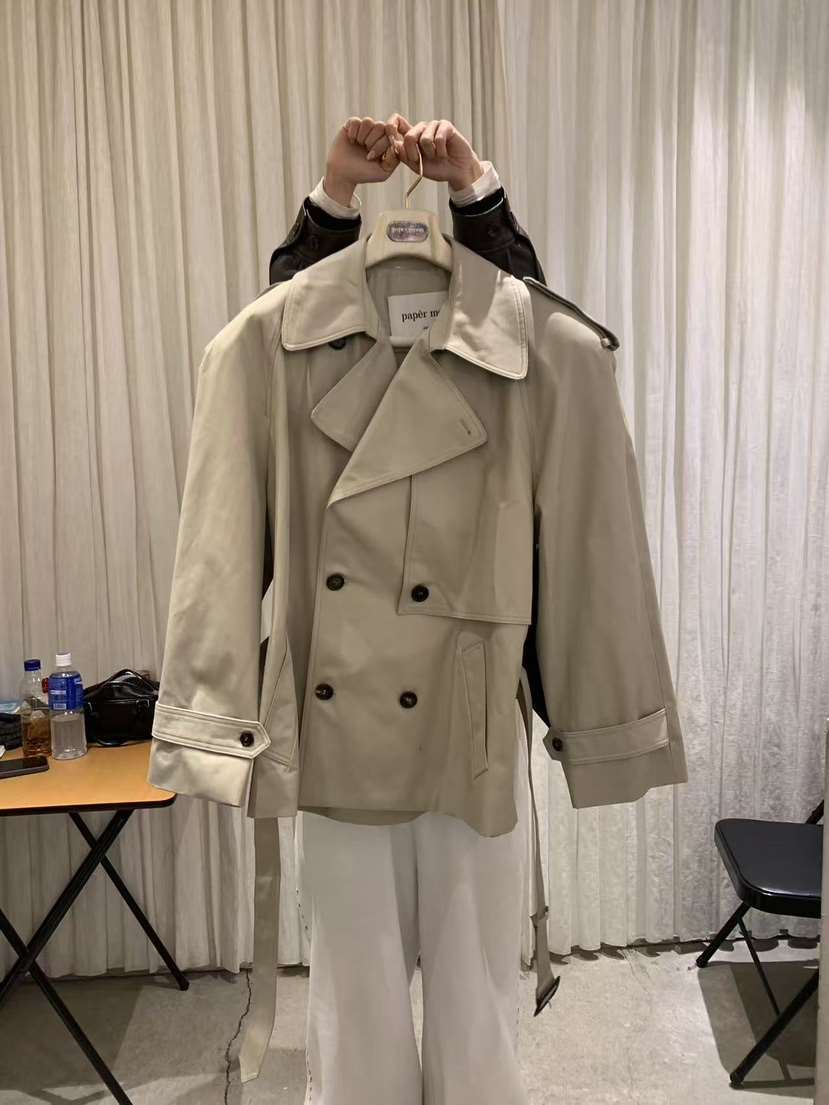 PAPERMOON東大門代購女士新款26春夏時尚推薦職業夾克含腰帶paper moon夾克