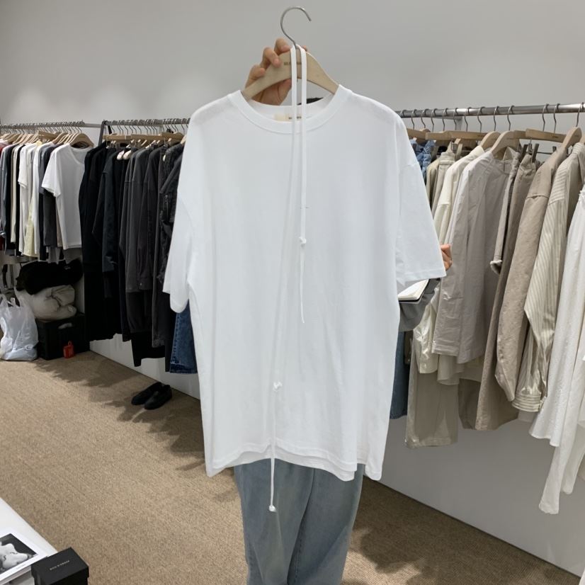 SELF SERVICE東大門實拍女裝新品26春夏時尚休閑T恤腰帶SELF SERVICET恤