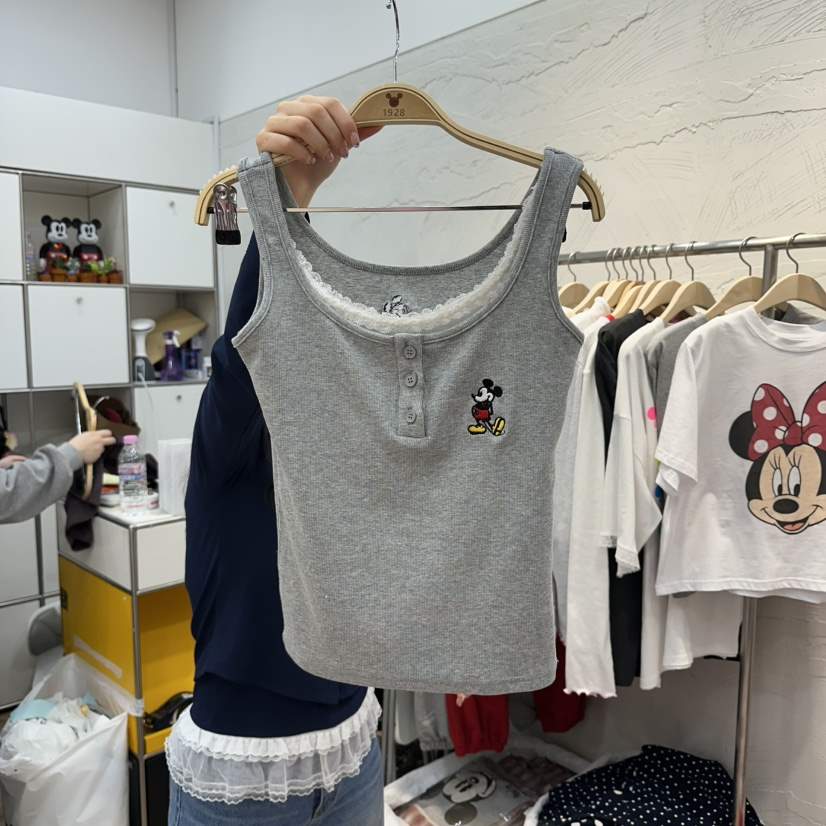 DE LINE東大門實拍女士新品職業時尚真品26春夏吊帶背心雙層DE LINE吊帶/背心