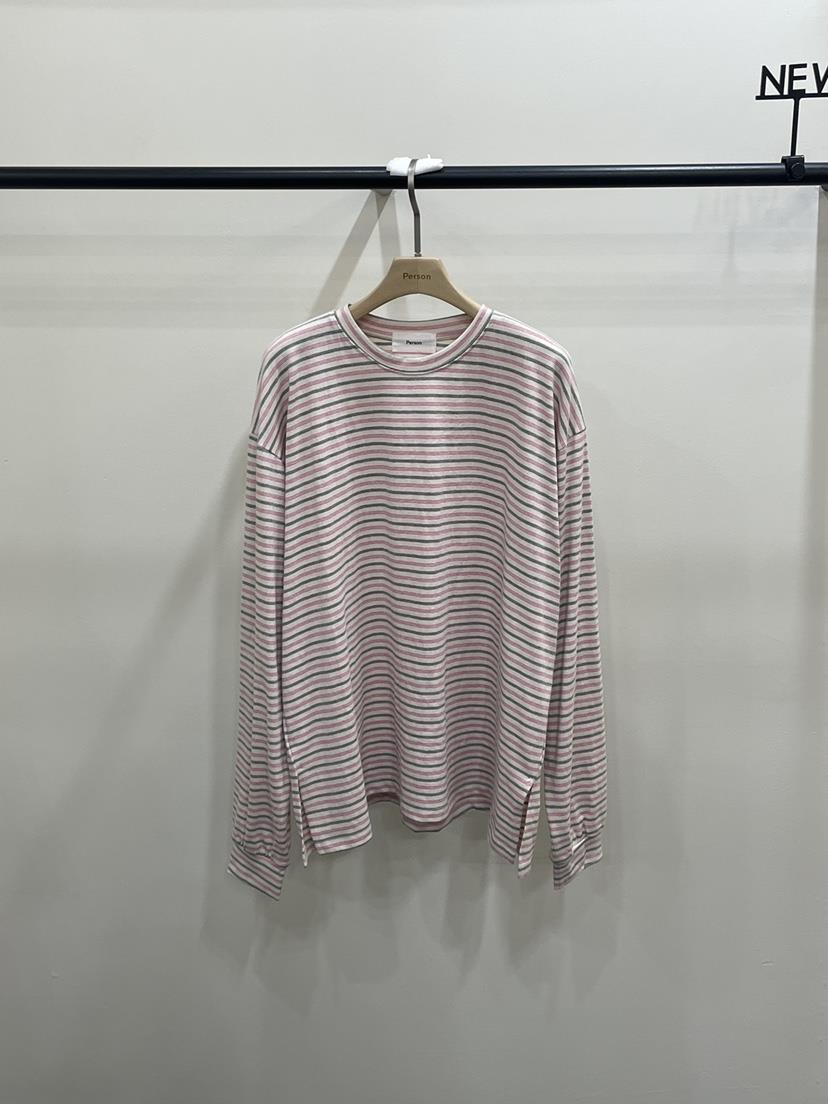 PERSON東大門實拍女裝新款推薦休閑時尚人氣職業真品長袖T恤PERSON長袖T恤