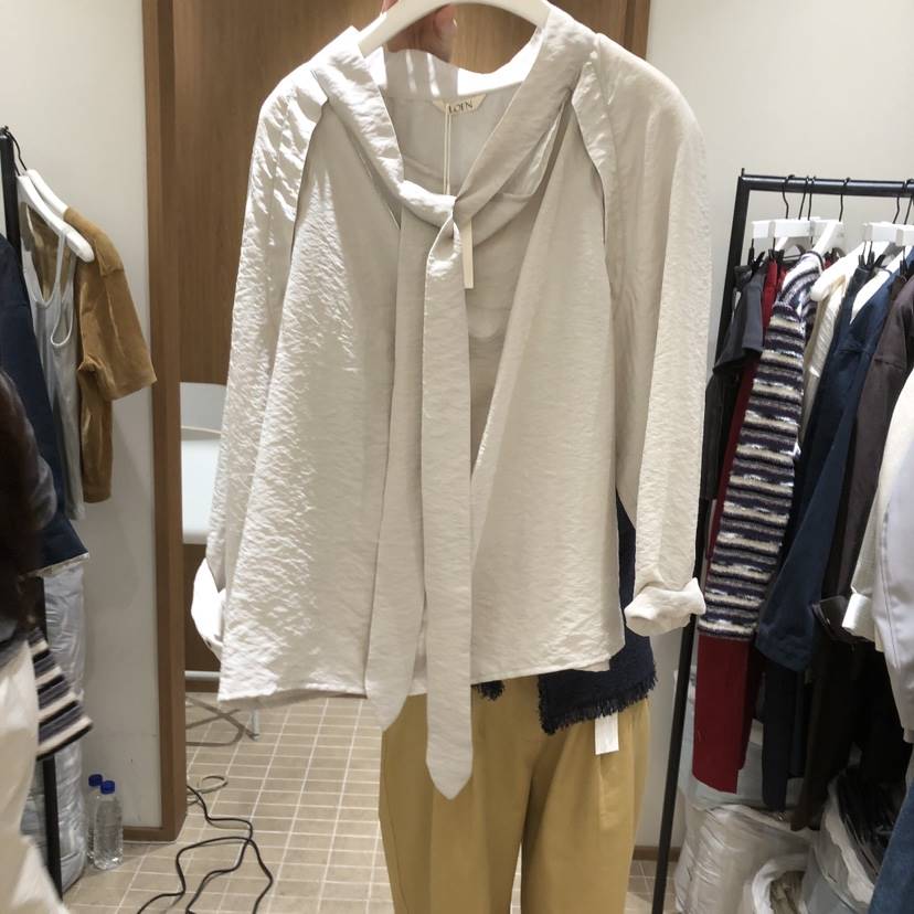 LOFN韓國代購女士新品時尚真品職業26春夏推薦襯衫蕾絲衫LOFN襯衫/蕾絲衫