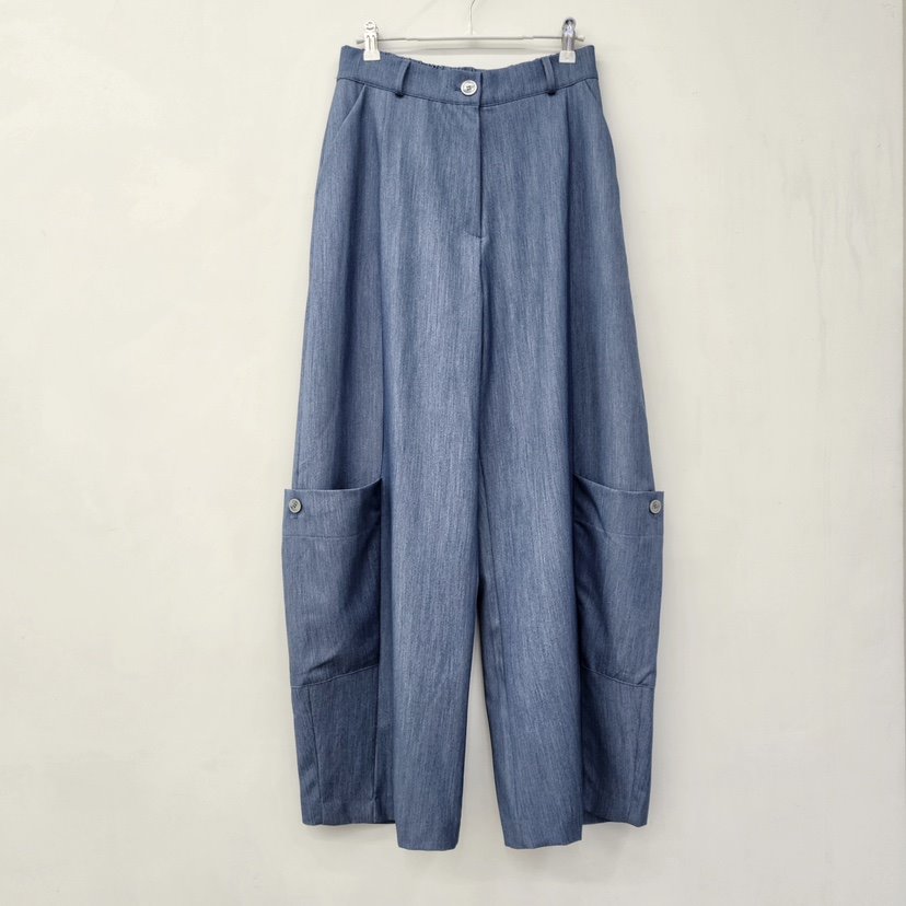 LA BLOOM東大門實拍女裝新款26春夏職業休閑推薦休閑褲口袋La Bloom休閑褲