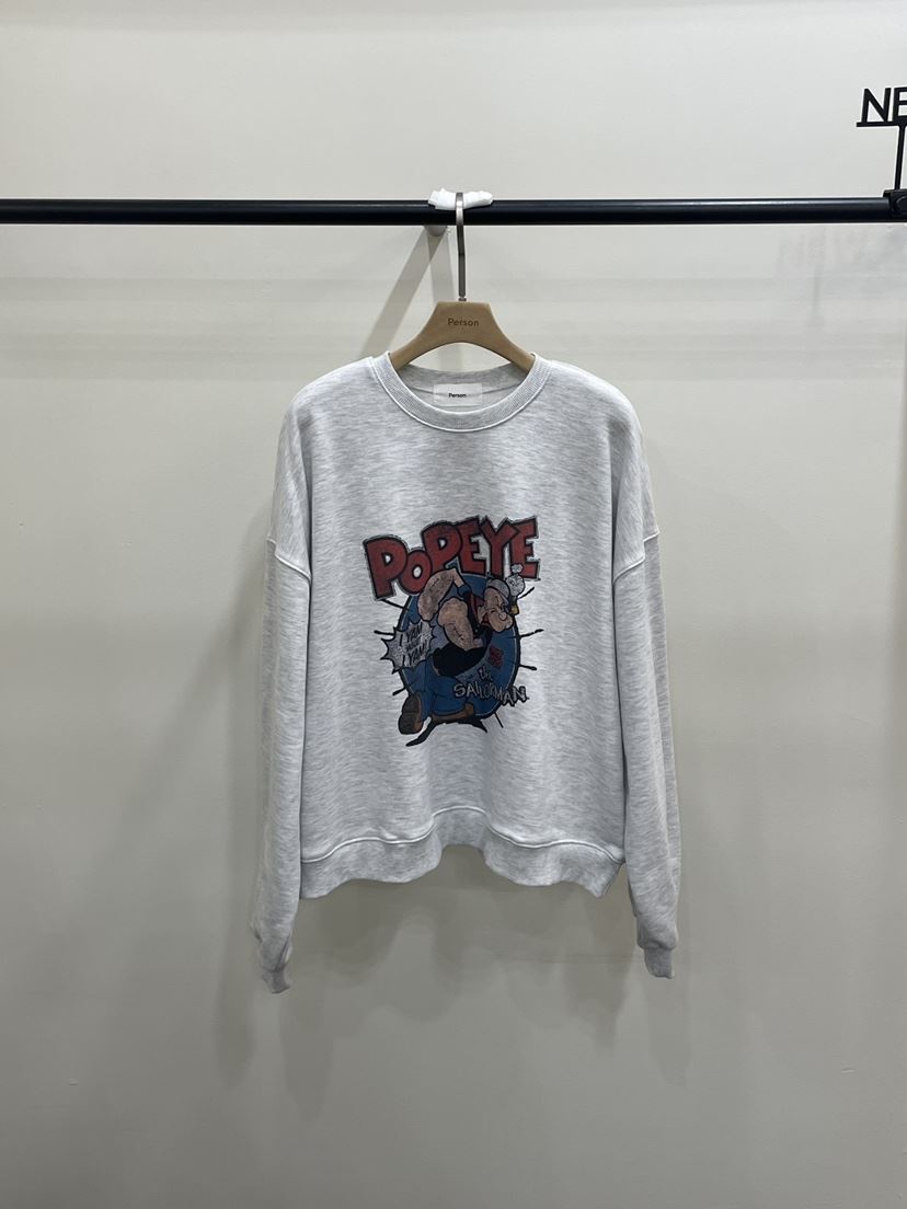 PERSON東大門實拍女士新款職業時尚熱賣推薦衛衣大力水手PERSON衛衣