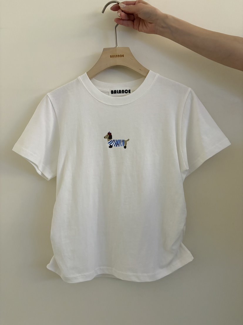 BALANCE韓國直郵女士新款26春夏推薦人氣職業時尚T恤狗狗BALANCET恤