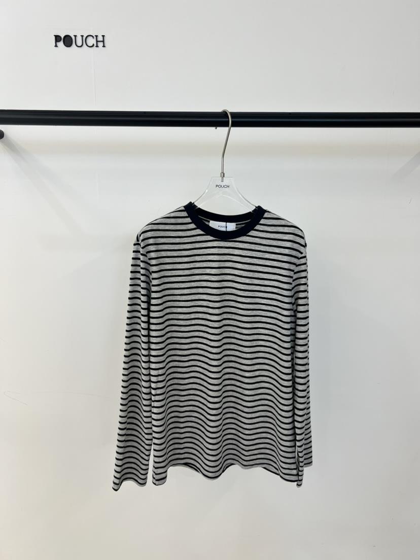POUCH東大門實拍女士新款人氣時尚休閑26春夏熱賣長袖T恤POUCH長袖T恤