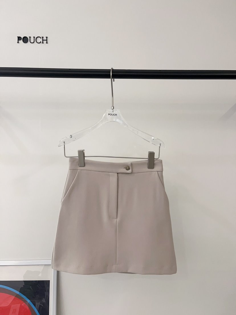 POUCH東大門代購女士新品休閑時尚職業26春夏真品推薦短裙POUCH短裙