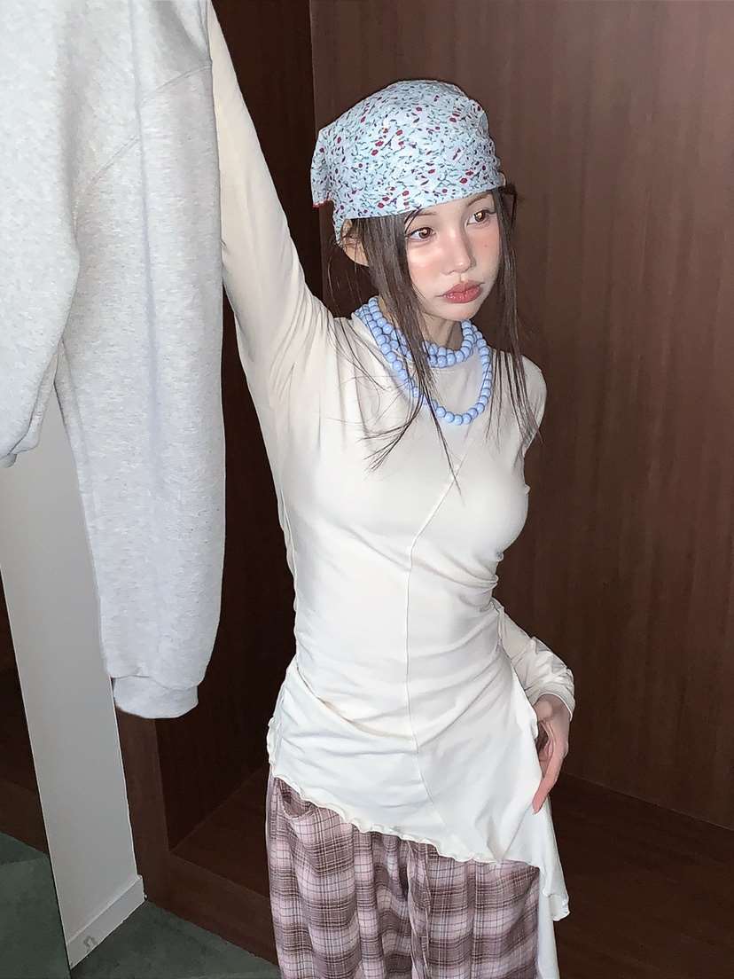 JKICHI東大門實拍女士新款熱賣真品26春夏休閑人氣長袖T恤JKICHI長袖T恤