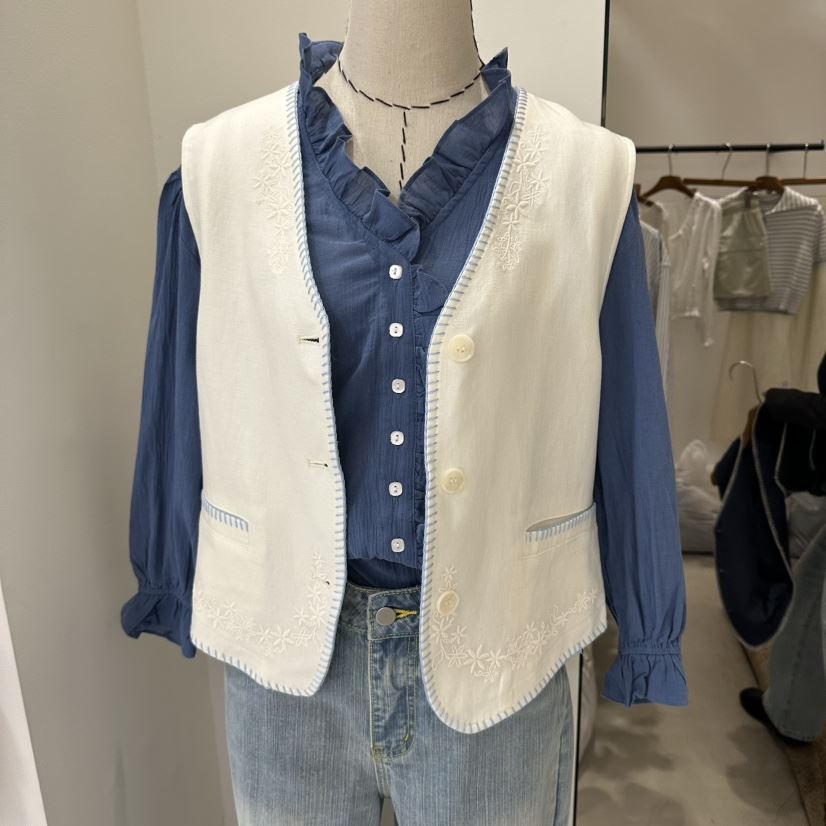 SIERRA東大門代購女士新品推薦時尚人氣26春夏馬甲不含內搭SIERRA馬甲