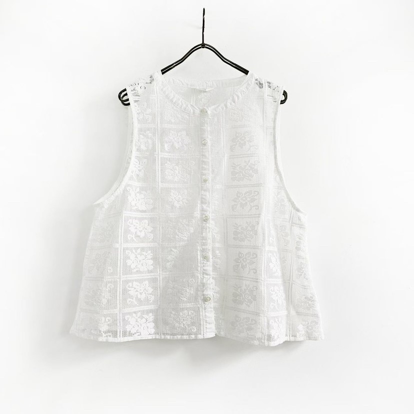 PUCO韓國代購女士新品真品職業時尚休閑26春夏熱賣馬甲蕾絲PUCO馬甲